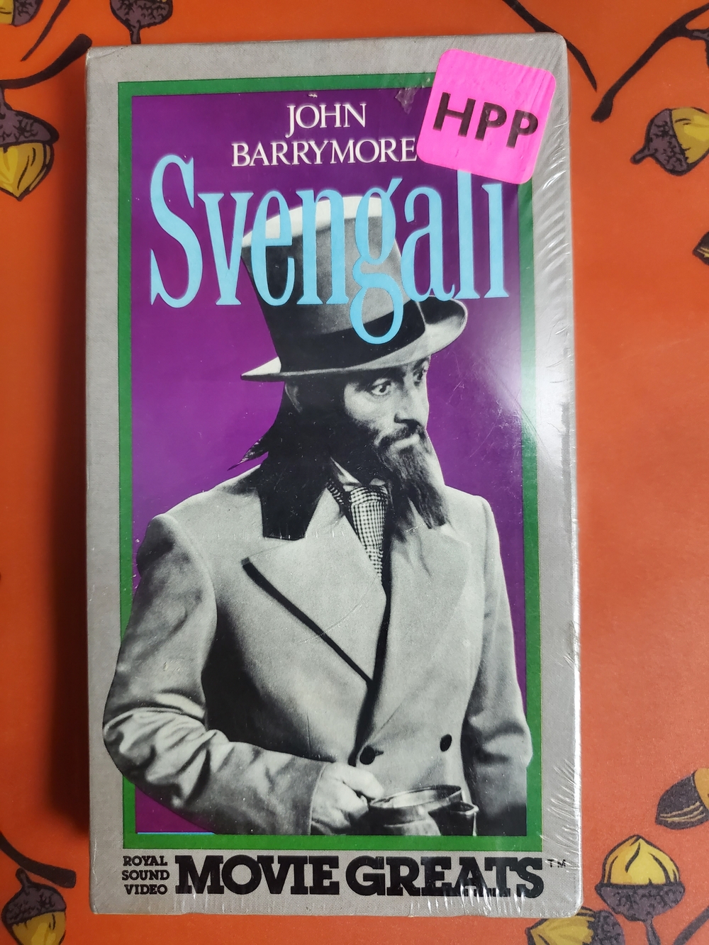 Svengali (John Barrymore) Vintage Movie Greats VHS - Purple Cover